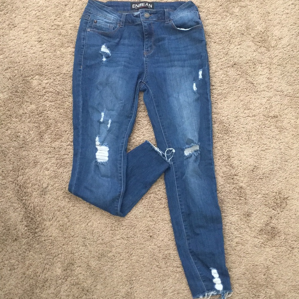 Dark blue skinny jeans